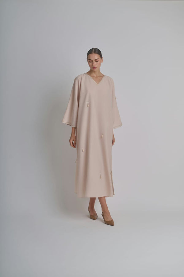 Elegant Serenity – Light cream Kaftan