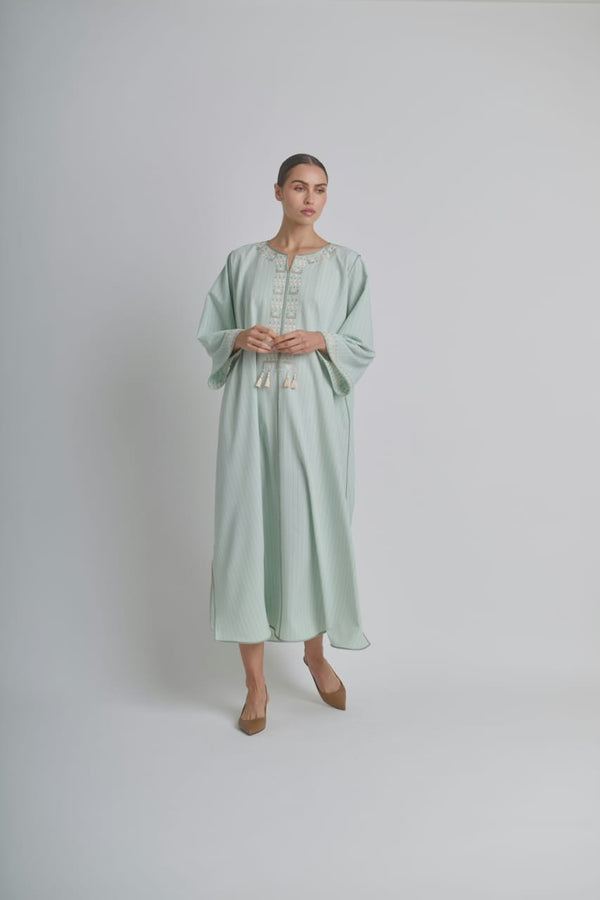 Mint Breeze –Mint green Kaftan