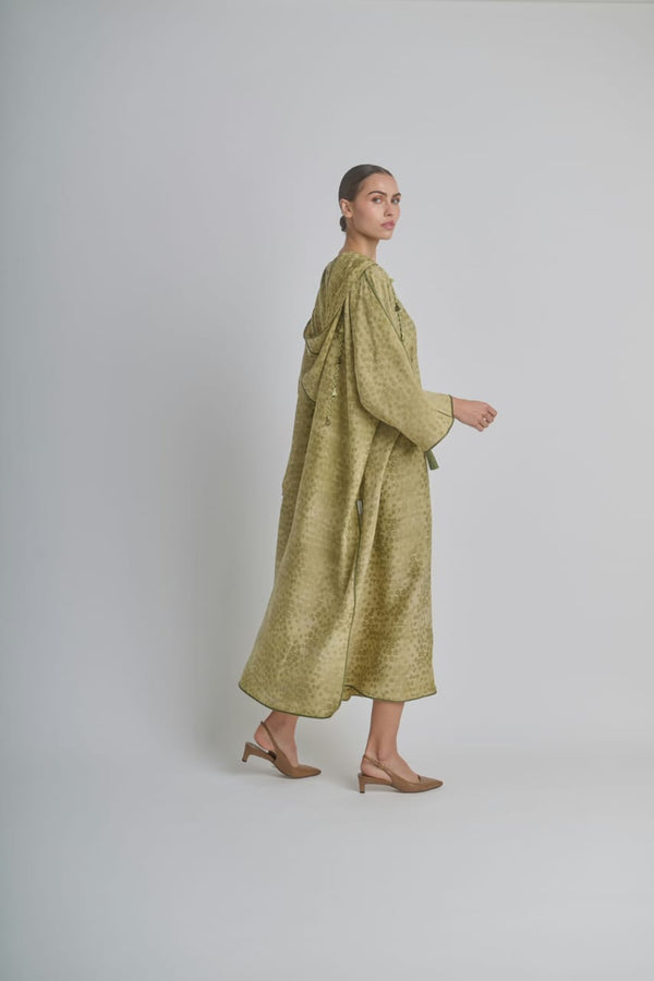 Earthly Elegance – Olive Green Kaftan