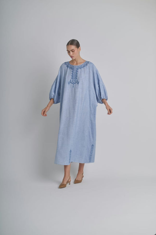 Serenity in Maya – Maya Blue Kaftan