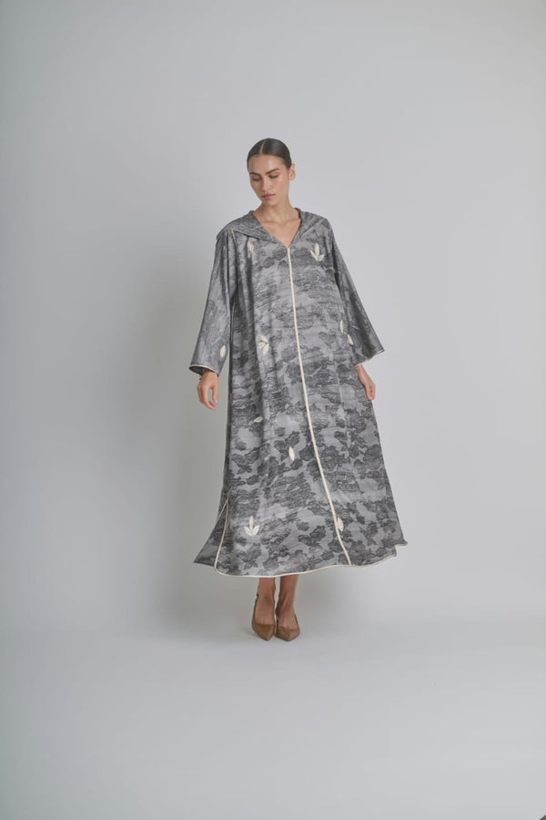 Moonlight Grace –Moon gray Kaftan